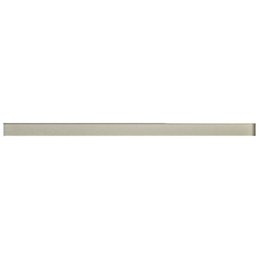 Sample-Ash Gray 0.5x12 Glossy Glass Pencil Tile Trim (10 pack, 0.5 sq ft/case)