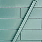 Tiffany Blue 0.5x12 Glossy Glass Pencil Tile Trim (10 pack, 0.5 sq ft/case) - Sample