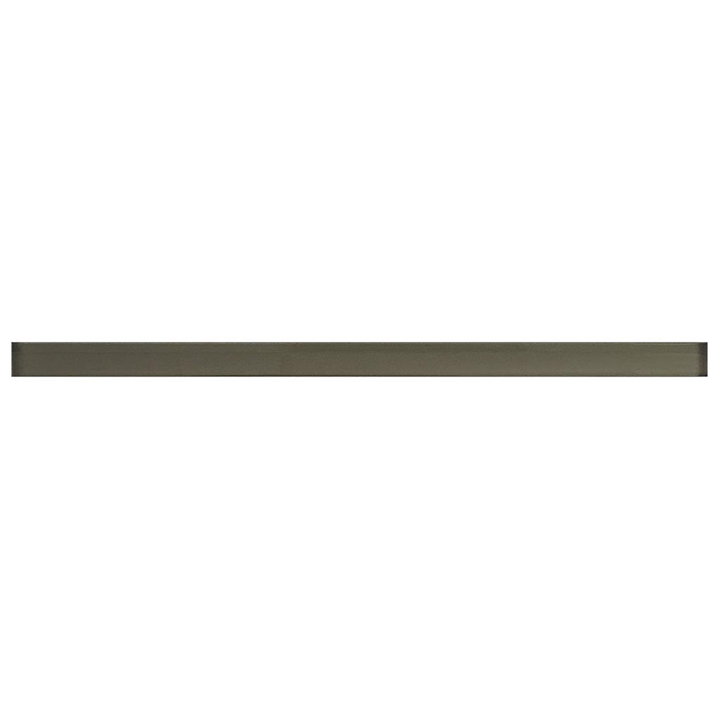 Cedar Brown 0.5x12 Glossy Glass Pencil Tile Trim (10 pack, 0.5 sq ft/case) - Sample