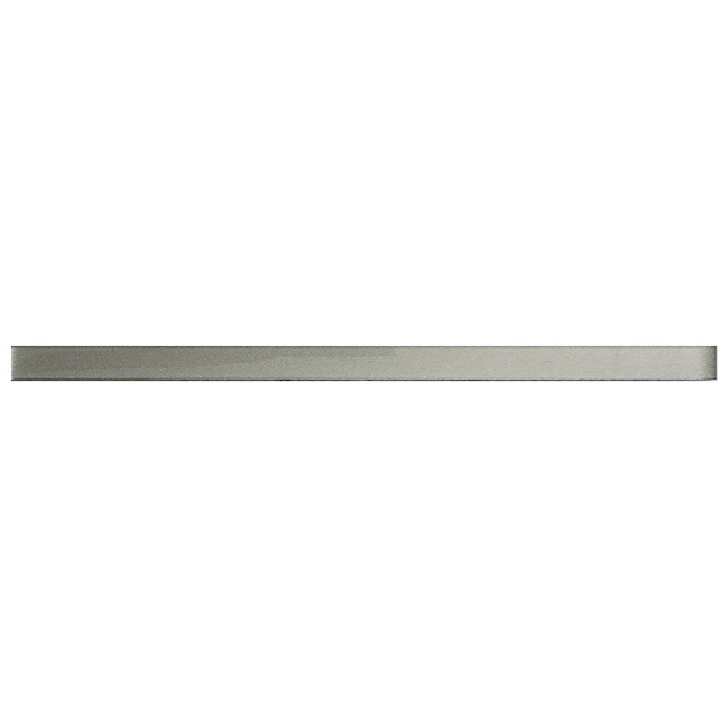 Stone Gray 0.5x12 Glossy Glass Pencil Tile Trim (10 pack, 0.5 sq ft/case) - Sample