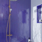 Cobalt Blue 11x13 Glossy Herringbone Glass Mosaic Tile (5 pack, 4.8125 sq ft/case) - Sample