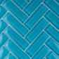 11x12 Sapphire Blue Herringbone Polished Tile