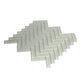 Herringbone Polished Glass Mosaic Tile 