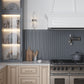 Dark Gray 0.5x12 Glass Glossy Pencil Tile Trim (10 pack, 0.5 sq ft/case)