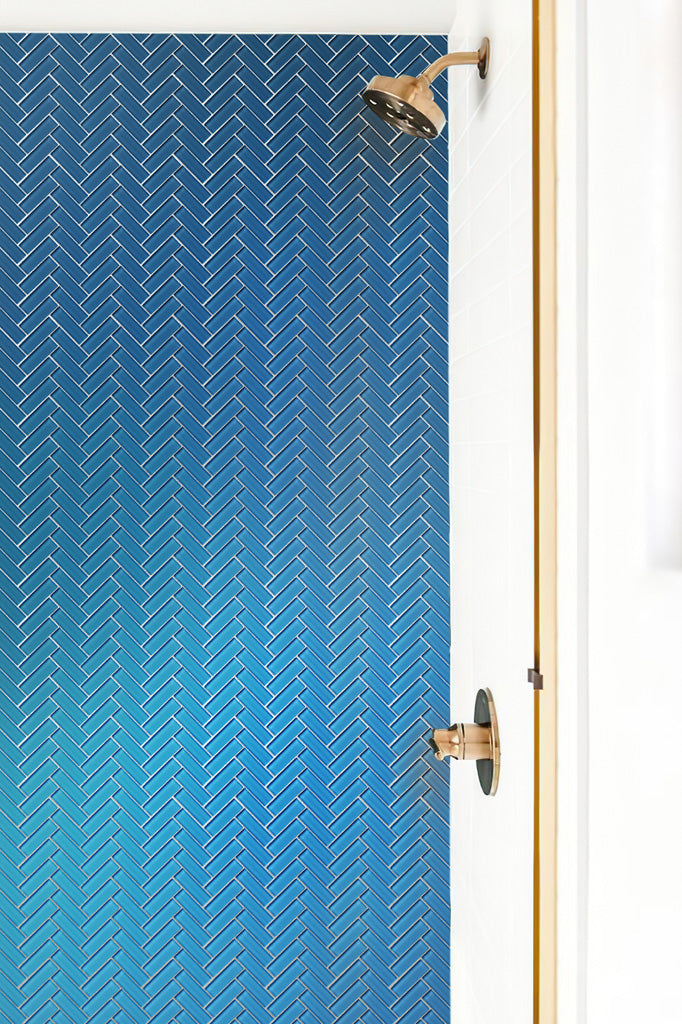 11x12 Cerulean Blue Glass Tile