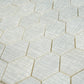 White Silver 12x12 Textured, Foiled Stone Hexagon Mosaic Tile (5.08 sq ft/case, 5-Pack)