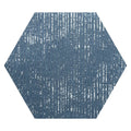 Sample - Indigo Blue 9x11 Textured Hexagon Porcelain Tile (16 pack, 8.07 sq ft/case)