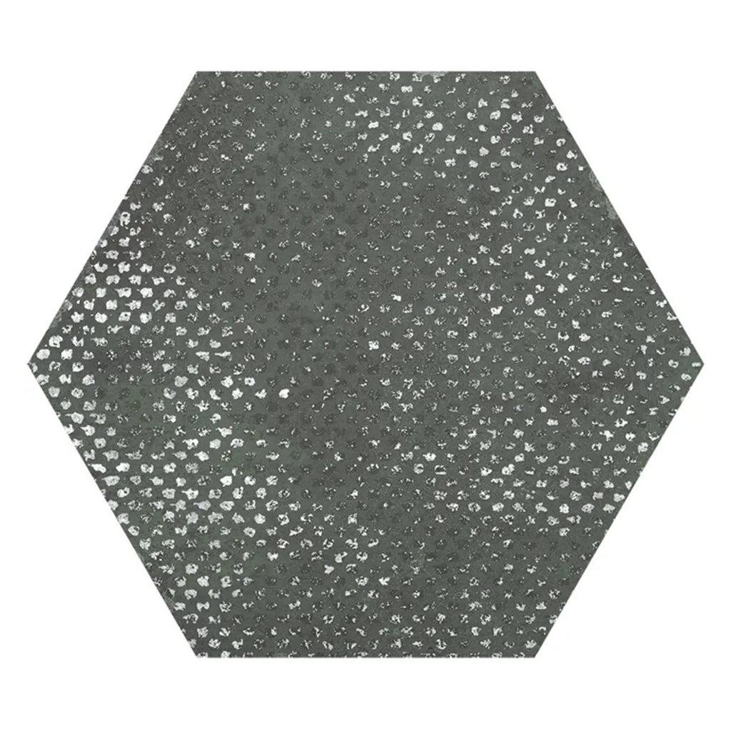 Zenith 9.05 in. x 10.63 in. Textured Olive Green Porcelain Hexagon Wall and Floor Tile (8.07 sq ft/case) - 16 Pack