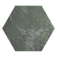 Zenith 9.05 in. x 10.63 in. Textured Olive Green Porcelain Hexagon Wall and Floor Tile (8.07 sq ft/case) - 16 Pack