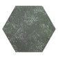 Zenith 9.05 in. x 10.63 in. Textured Olive Green Porcelain Hexagon Wall and Floor Tile (8.07 sq ft/case) - 16 Pack