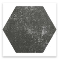Sample - Graphite Gray 9x11 Textured Hexagon Porcelain Tile (16 pack, 8.07 sq ft/case)