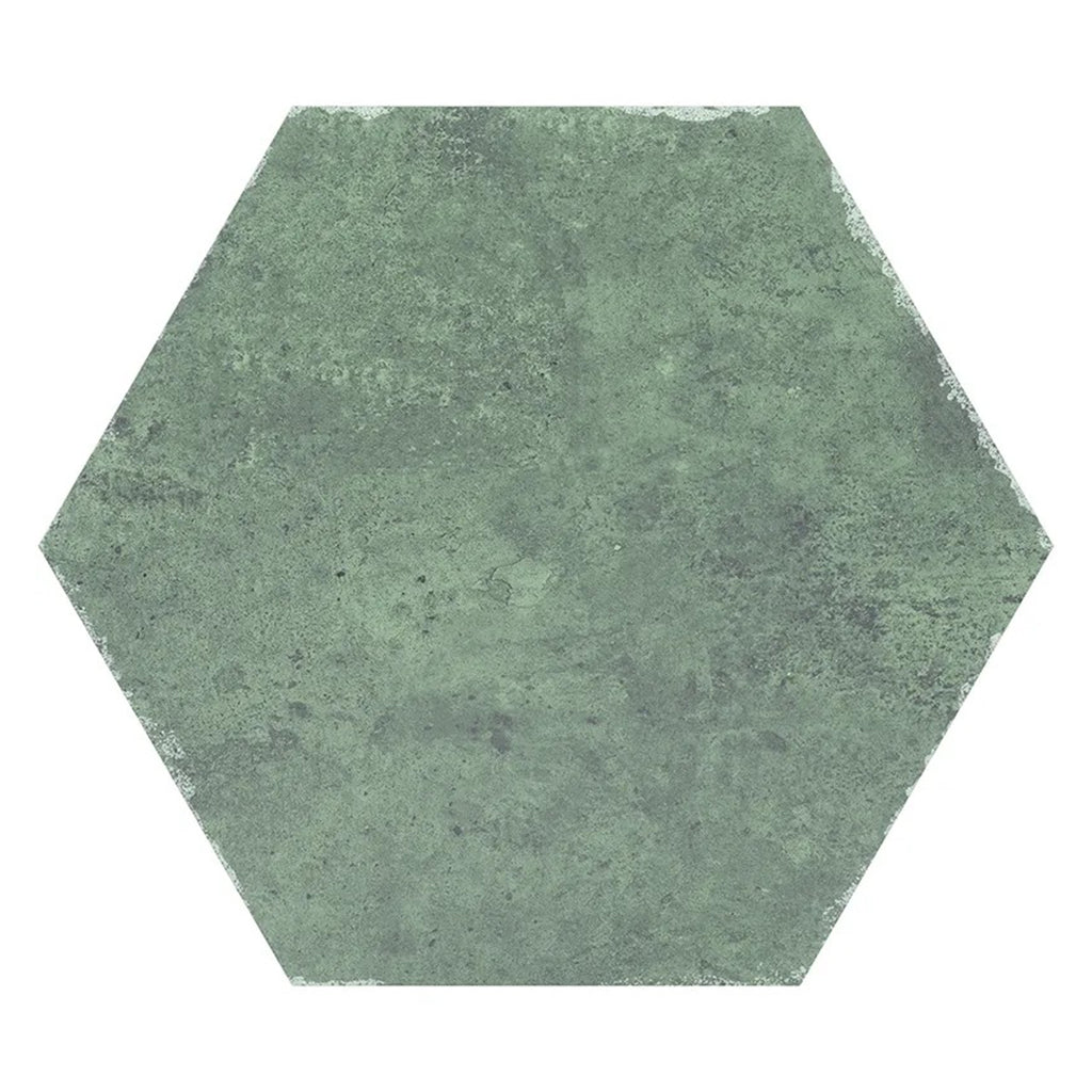 Zenith 9.05 in. x 10.63 in. Matte Moss Green Porcelain Hexagon Wall and Floor Tile (8.07 sq ft/case) - 16 Pack