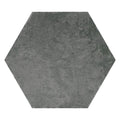Sample - Charcoal Gray 9x11 Matte Hexagon Porcelain Tile (16 pack, 8.07 sq ft/case)