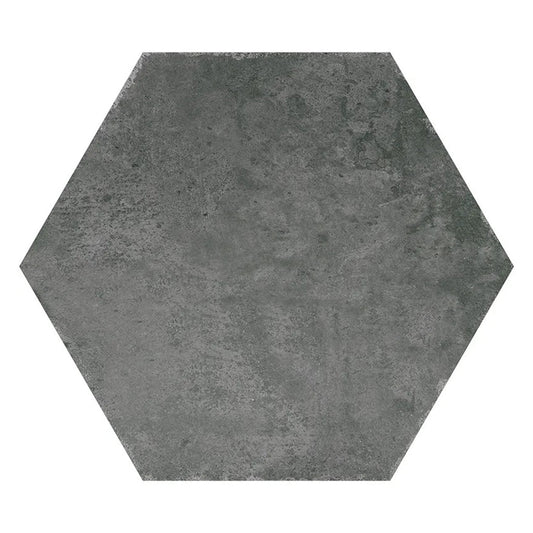 Charcoal Gray 9x11 Matte Hexagon Porcelain Tile (16 pack, 8.07 sq ft/case) - Sample
