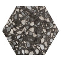 Sample - Charcoal Black 9x11 Matte Hexagon Porcelain Tile (16 pack, 8.07 sq ft/case)