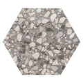 Sample - Deep Charcoal Gray 9x11 Matte Hexagon Porcelain Tile (16 pack, 8.07 sq ft/case)