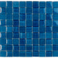 Sample - Cerulean Blue 11x11 Glossy, Matte Square Glass Mosaic tile (5 pack, 4.43 sq ft/case)