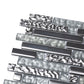 5 pack Silver 11.7 in. x 11.9 in. Polished Glass Mosaic Tile (4.79 sq ft/case) - Sample
