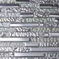 5 pack Silver 11.7 in. x 11.9 in. Polished Glass Mosaic Tile (4.79 sq ft/case) - Sample