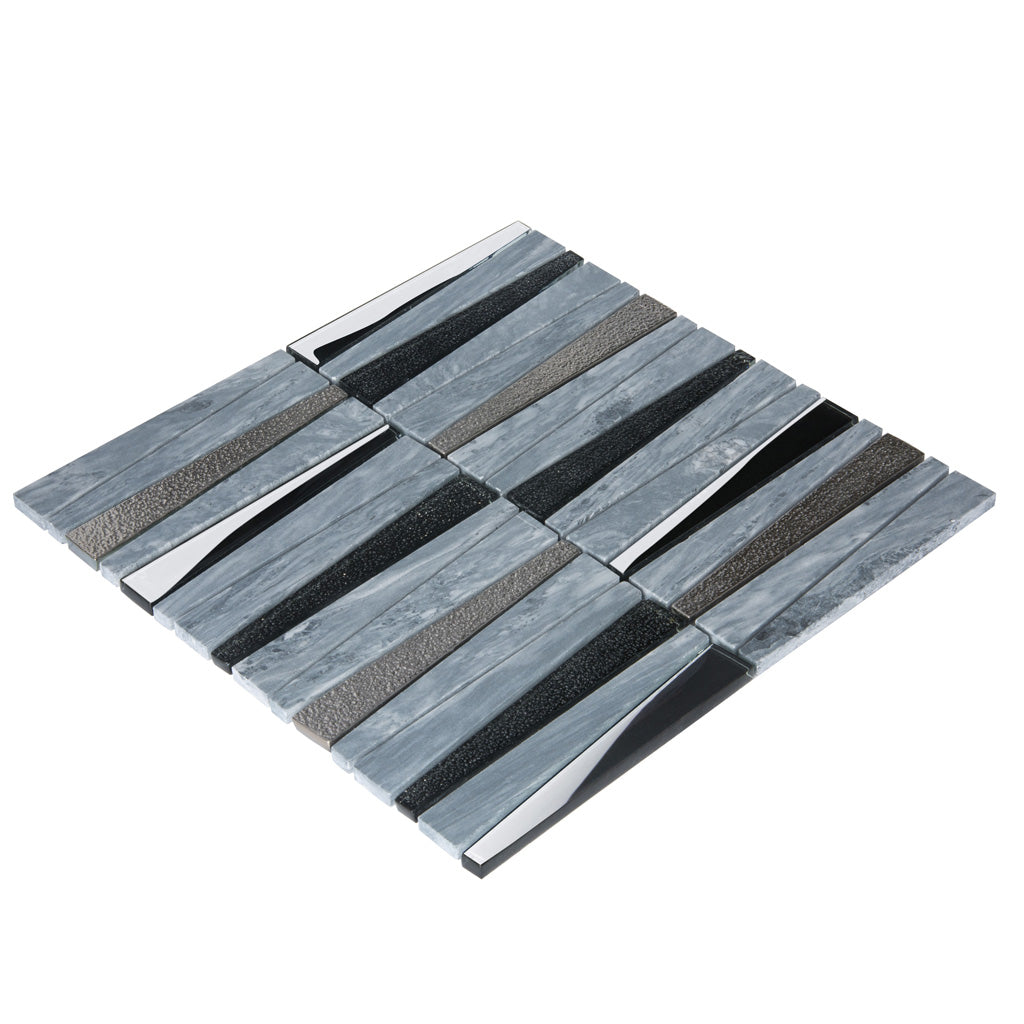 12x12 Blue and Gray Textured Tile