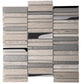 Brown Gray 12x12 Polished Textured Brick Glass Stone Mosaic Tile (5 pack, 4.83 sq ft/case) - Sample