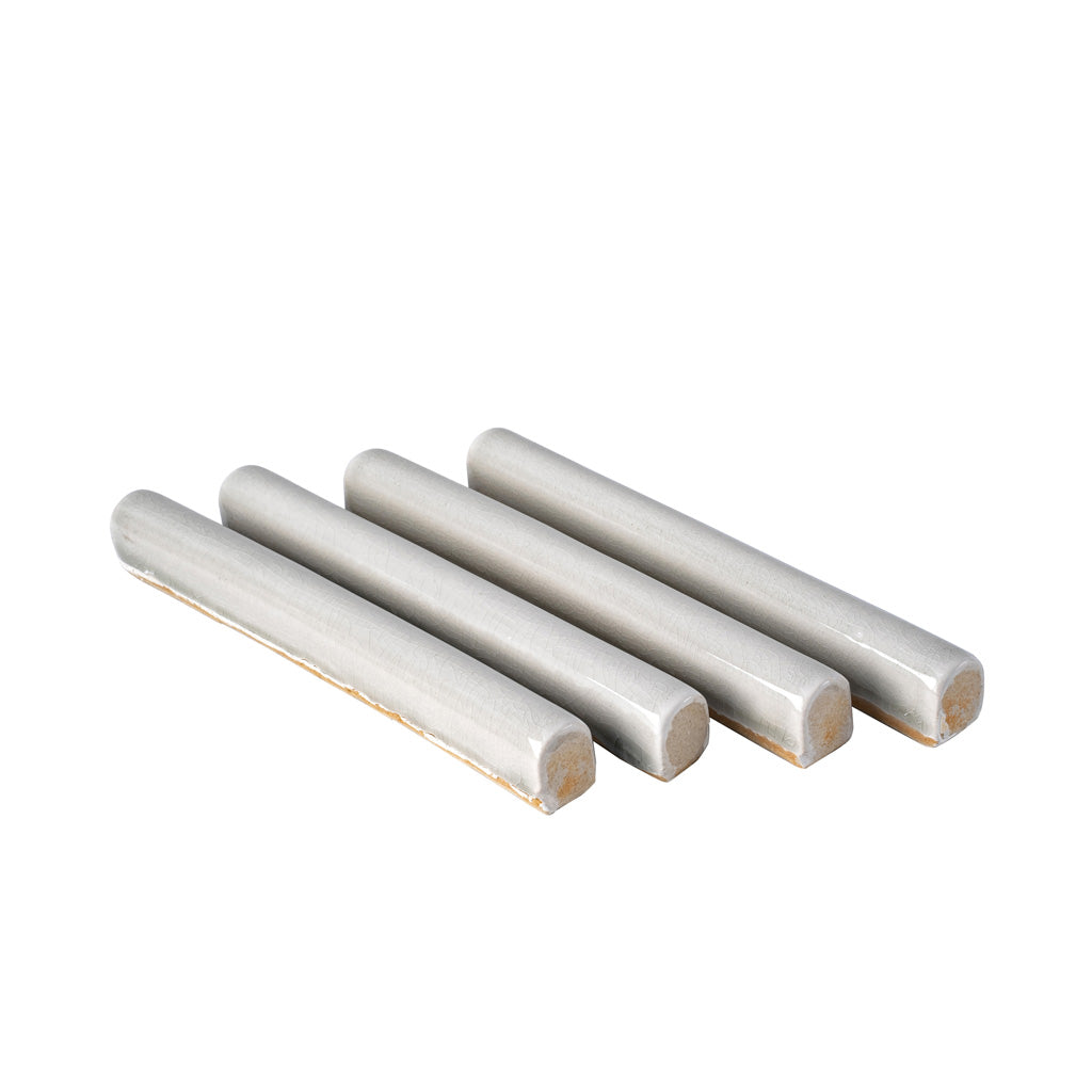 Pistachio Green 0.6x6 Glossy Ceramic Pencil Tile Trim (10 pack, 0.25 sq ft/case) - Sample