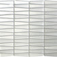 White 12x13 Glossy Matte Trapezium Glass Mosaic Tile (5 pack, 5.38 sq ft/case) - Sample