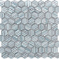 Light Blue 12x12 Glossy Matte Hexagon Glass Mosaic Tile (5 pack, 4.83 sq ft/case) - Sample