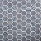 12x12 Blue and Gray Hexagon Mosaic Tile