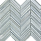 White Blue 10x10 Glossy Matte Herringbone Glass Mosaic Tile (5 pack, 3.76 sq ft/case) - Sample