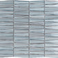 White Blue 12x13 Glossy Matte Trapezium Glass Mosaic Tile (5 pack, 5.38 sq ft/case) - Sample