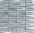 Sample - Blue 12x13 Glossy Matte Trapezium Glass Mosaic Tile (5 pack, 5.38 sq ft/case)