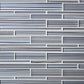 12x12 White and Blue Polished Glass Tile