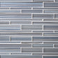White Blue 12x12 Glossy Matte Sticks Glass Mosaic Tile (5 pack, 5 sq ft/case) - Sample