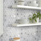 Extravagant Geometric Hexagon Glass Mosaic Tile