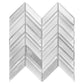 White 10x10 Glossy Matte Herringbone Glass Mosaic Tile (5 pack, 3.76 sq ft/case)