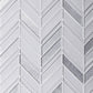 White 10x10 Herringbone Glossy Matte Glass Mosaic Tile (5 pack, 3.76 sq ft/case) - Sample