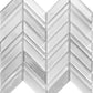 White 10x10 Herringbone Glossy Matte Glass Mosaic Tile (5 pack, 3.76 sq ft/case) - Sample