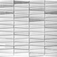 White 12x13 Glossy Matte Trapezium Glass Mosaic Tile (5 pack, 5.38 sq ft/case) - Sample