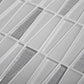 12x13 White Glass Matte Tile