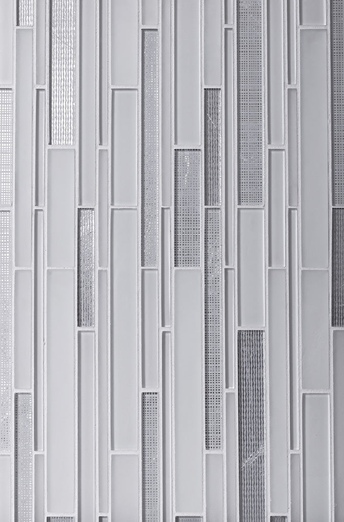 12x12 White Matte Polished Glass Tile