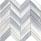 White Blue 10x10 Glossy Matte Herringbone Glass Mosaic Tile (5 pack, 3.76 sq ft/case) - Sample