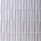 White 12x13 Glossy Matte Trapezium Glass Mosaic Tile (5 pack, 5.38 sq ft/case) - Sample
