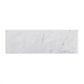 White 4x12 Subway Polished Marble Tile (15 pack, 5 sq ft/case) - Sample
