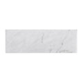 Sample - White 4x12 Polished Subway Bianco Carrara Marble Tile (15 pack, 5 sq ft/case)