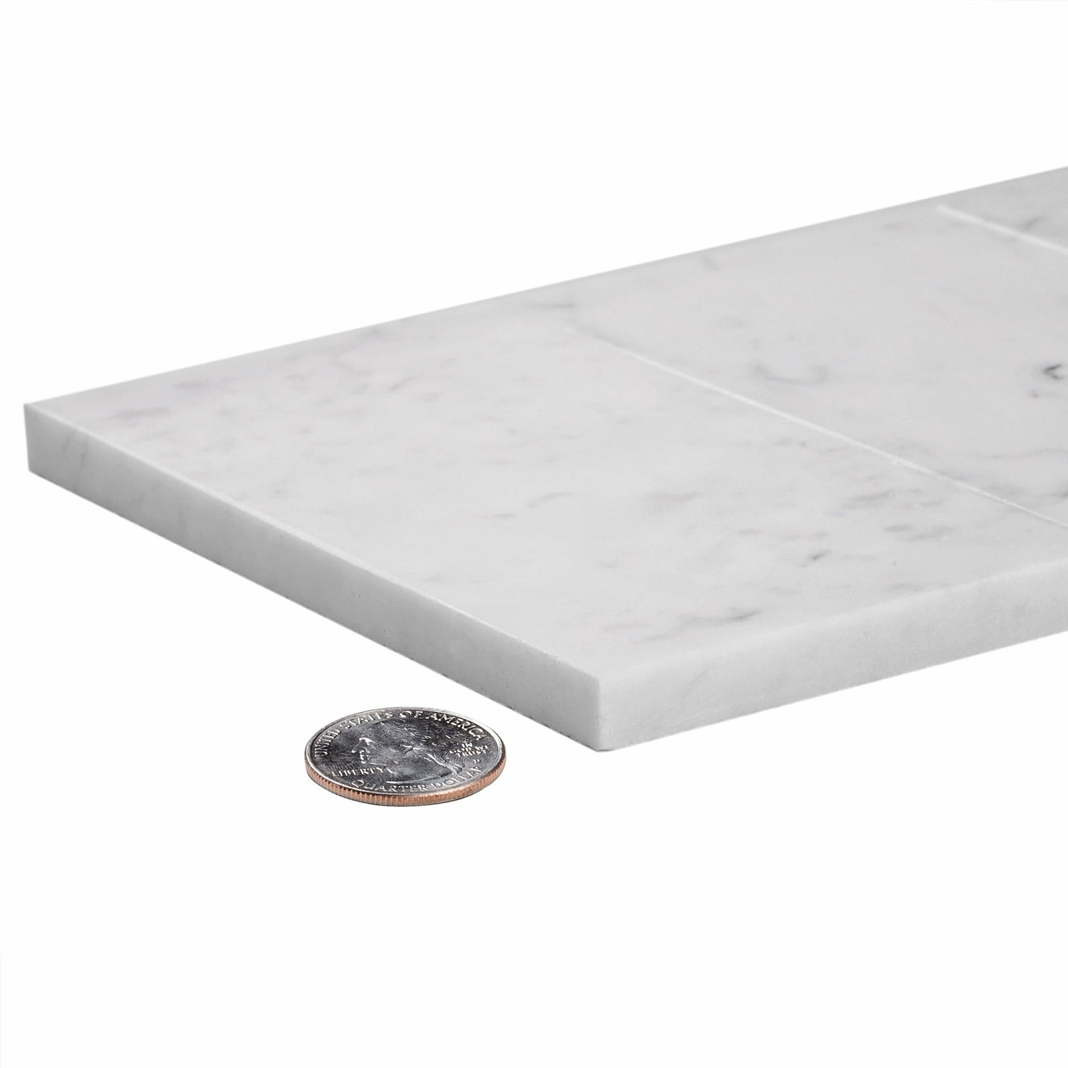 White 3x6 Subway Honed Marble Tile (40 pack, 5 sq ft/case) - Sample