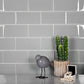 Gray 3x6 Glossy Subway Glass Tile (40 pack, 5 sq ft/case) - Sample