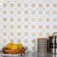 White Beige 12x12 Polished Multi-shaped Thassos Crema Marfil Mosaic Tile (5 pack, 5.17 sq ft/case) - Sample