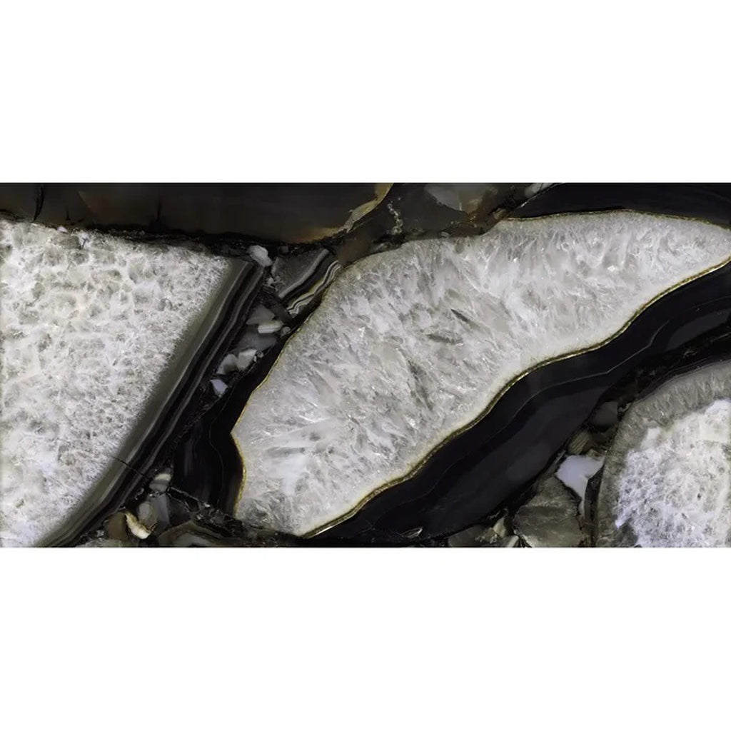 Black 24x48 Lappato Natural Agate Porcelain Large Tile (2 pack, 15.5 sq ft/case)