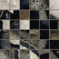 Sample - Black 12x12 Lappato Natural Agate Porcelain Mosaic Tile (5 pack, 4.84 sq ft/case)